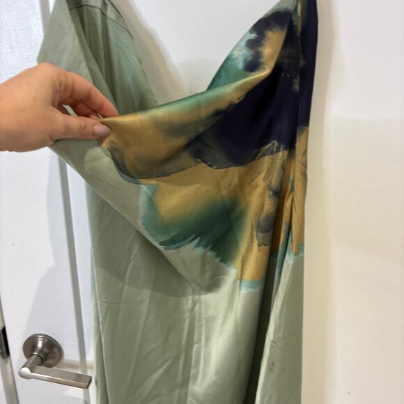 NWT Anthropologie Hutch Strapless Column Satin Maxi Dress XL - Picture 5 of 12